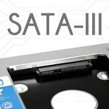 Adaptador Caddy Sata de 2.5 Disco Duro HDD SSD Laptop 9.5 mm - Plateado - Ver 5