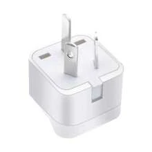2 件裝澳洲 I 型轉英國/美國/歐盟通用插座電源轉接器,附 3 個插腳,白色 - 白色 - 查看 3