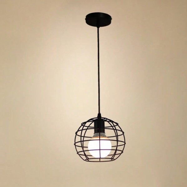 Lámparas Colgantes Negras E27*1 Lámpara Colgante Industrial Con