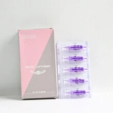 20 Stücke/box Rl/rs/f Größe Lila Professionelles Einweg-tattoo-modul Nadeln Halb-permanente Augenbrauen Lippen Make-up Nadeln Für Tattoo-maschine Stift