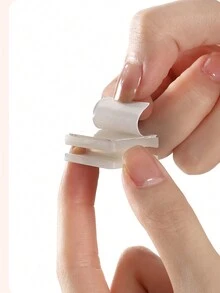 FaSoLa Wire Organizer Clips With Adhesive, Self-Sticking Data Cable Holders, Multi-Purpose Cable Management Tool For Cable Routing And Cable Tie - White - View 4