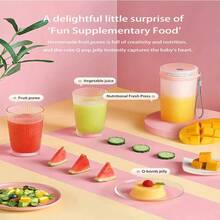 Portable Blender Juicer  Portable Juicer Cup Easy To For Travel - Pink - View 5