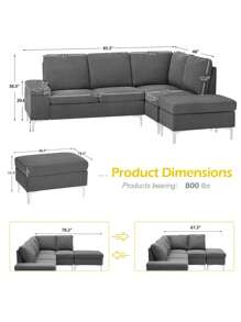 Sofas & Couches - 灰色 - 查看 3