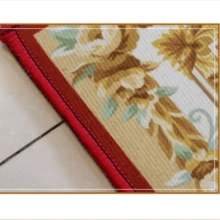 1入組新風過年春節紅色幸運家庭慶貴毯,帶和平和財富福音的門墊,適用於入口、客廳、臥室、書房、餐廳地毯,紅色、黃色、白色、金色可選 - 踏者生財 - 查看 5