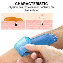 100克牛奶味脫毛蠟珠,適用於家庭使用,巴西比基尼、臉部、眉毛、胸部、腿部脫毛,需與蠟加熱器一同使用 - 米色 - 查看 6