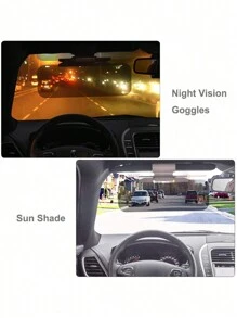 汽車遮陽板收納袋汽車防眩風擋板–2合1日夜防眩車遮陽板可調節通用汽車遮陽板 - Stretching Style - 查看 5