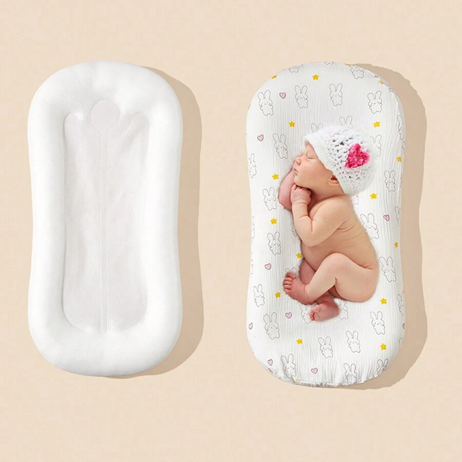 1個嬰兒巢床墊套,適用於0-12個月嬰兒床,不包含床墊 - 咖啡棕 - 查看 1