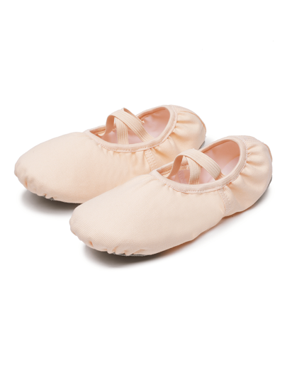 Bequeme, Atmungsaktive Damen ballett- Und Yogaschuhe Aus Segeltuch In Größen Größen Mit Geteilter Sohle Und Rutschfester Außensohle, Schnürsenkelloses Design