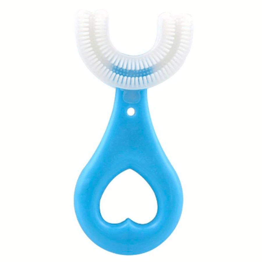 U-Shaped Toothbrush For Babies And Children *BLUE COLOR* - Blue - View 1