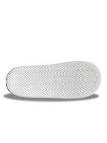 女士白色骷髏印花平底室內拖鞋,設有閉合式腳趾,適用於冬季家居拖鞋 - 白色 - 查看 7