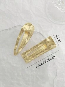 2入組女性金屬鱷魚夾，髮夾