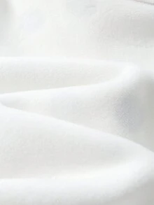 Young Girl Plush Long Sleeve Sweatshirt, Cartoon Panda Zipper Bag, Pullover Round Neck Sweatshirt - White - View 11