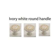 1pc Ivory White Cabinet Handle European Style Modern Simple Rural, Nordic Wardrobe Drawer Kitchen Cupboard Door Pulls - Ivory White - View 8