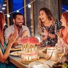 1個usb插頭桌燈,玫瑰水晶桌燈,無線玫瑰桌燈,3色可調花燈,浪漫led玫瑰燈,適用於臥室和客廳裝飾,情人節生日禮物(粉色/藍色) - 粉紅色玫瑰 - 查看 3