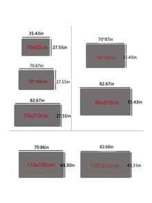 1入臥室客廳兒童遊戲室地毯,北歐風格床頭、沙發、桌旁地墊,流蘇設計,大尺寸柔軟厚實地墊 - 灰色 - 查看 3