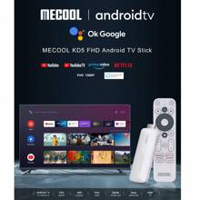 1入組 Mecool Kd5 全高清電視棒 Android 11 Androidtv Os 1+8g / 4k 認證白色pc塑料 1080p媒體播放器電視棒 - 美標插頭 - 查看 3