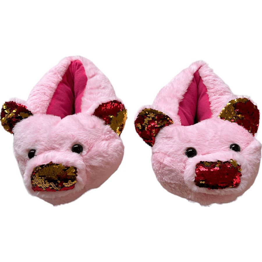 Pantuflas Para Mujer Talla Extra Grande 26/28cm Personajes - Rosa - Ver 1