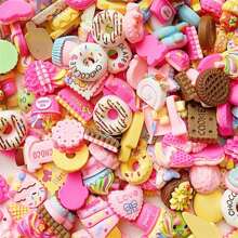 彩色卡通甜點設計平背樹脂吊飾 Diy 髮夾、手機殼、相框裝飾、牆壁裝飾、diy 剪貼簿工藝 - 彩色 - 查看 6