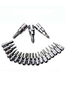 Juego De Herramientas Mecanica Dados Acero Kit 46 Piezas - Negro - Ver 9