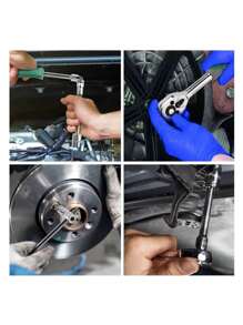 Juego De Herramientas Mecanica Dados Acero Kit 46 Piezas - Negro - Ver 8