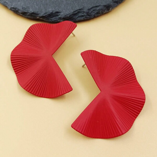 1pair 925 Silver Pin New Fashion Acrylic Resin Earring For Women, Suitable For Daily Wear