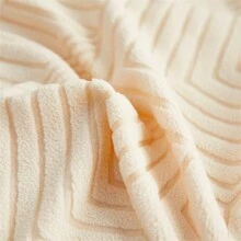 1pc Solid Jacquard Dustproof Chair Cover Stretchy & Durable All Seasons Universal One-Piece Chair Slipcover For Office, Home, Living Room Chair - Beige - View 8