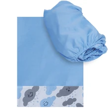 MeF Mae e Filho Mantas para bebés y niños - Azul menta - Ver 1