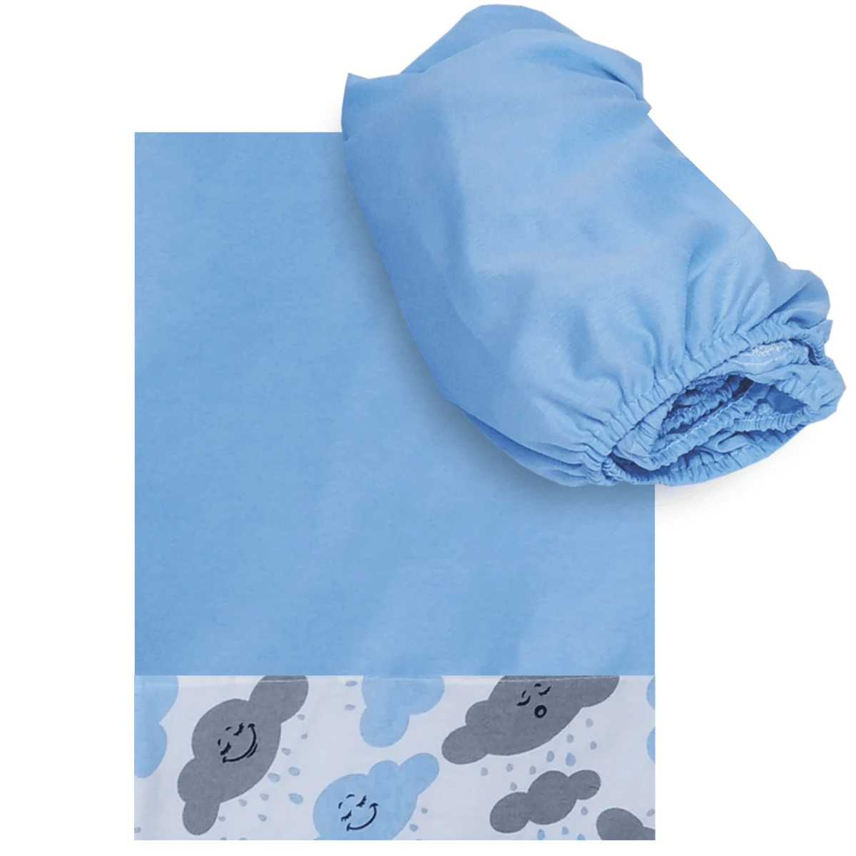 MeF Mae e Filho Mantas para bebés y niños - Azul menta - Ver 1