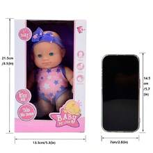 新品重生婴儿娃娃，硅胶乙烯基娃娃，毛绒动物玩具，供儿童安抚和玩耍（粉红星风格），家居装饰，房间装饰 - 粉色 - 查看 3