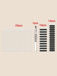 4pcs/Set Cleaning Tool Kit For Mobile Phone With Cleaning Rod, Tweezers, Dust Plug, Dust Net And Brush - Black and White - View 6