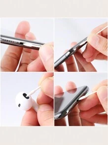 4pcs/Set Cleaning Tool Kit For Mobile Phone With Cleaning Rod, Tweezers, Dust Plug, Dust Net And Brush - Black and White - View 3