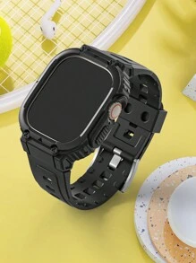 Casual Sports Mountain Climbing One-piece Frame Business Watch Strap For Men And Women, Compatible With Apple Watch 40mm, 41mm, 44mm, 45mm, 49mm