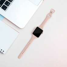 Compatível com Pulseira para Apple Watch 38mm 40mm 41mm 42mm 44mm 45mm 46mm 49mm, Compatível com Apple Watch Series Ultra/Ultra 2 10/9/8/7/6/5/4/3/2/1 SE, Pulseira de Substituição Fina e Estreita de Silicone Macio para Esporte para Mulheres