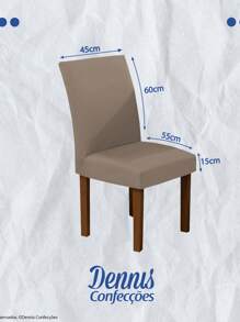 Dennis Confecções Chair Covers - 淡榛子 - 查看 2