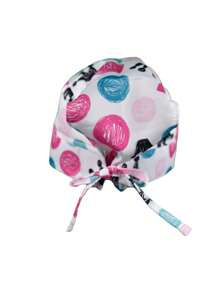 SOULMATE Printed Surgical Medical Cap For Women - 心和皇冠 - 查看 3