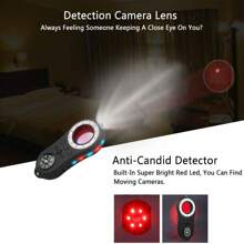 紅外線鏡頭掃描儀,輕型高響應靈敏度紅外線相機探測器精確的 3d 振動感測器晶片無線帶 Led 燈家用 - 黑色 - 查看 6