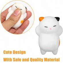5 Pcs Mochi Animals Toys Cute Squishies Mochi Cat Stress Relief Toys Mochi Animals Party Favors Random Color