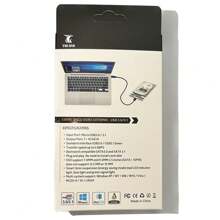 Case Slim Hd Ssd Adaptador Usb 3.0/3.1 Sata 3.0" Externo 5gbps Rápido Transparente - Transparente - Visão 3