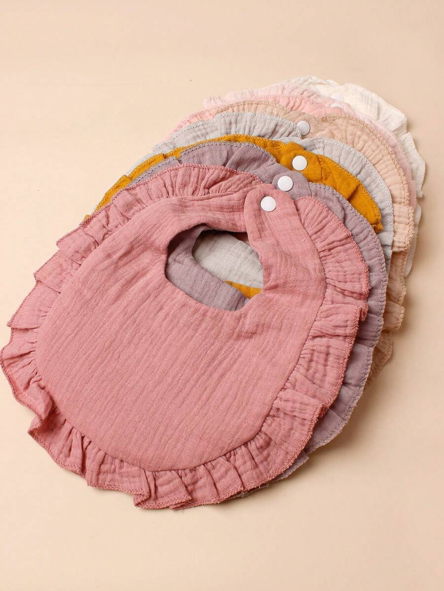 8pcs Candy Colored Baby Bibs SHEIN USA