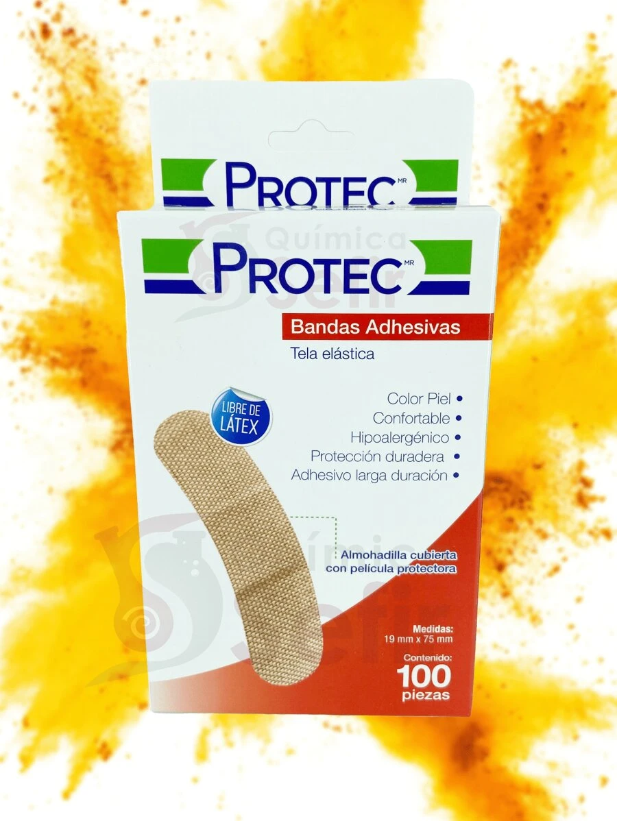 100 piezas de banda elástica de tela rectangular y almohadilla con cubierta para bolsa de equipo de emergencia - Beis - Ver 1