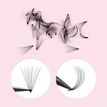 1盒0.07c-13mm多花式植纖睫毛延伸,天然纖維人造假睫毛 - C - 查看 3