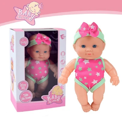 新品重生婴儿娃娃，硅胶乙烯基娃娃，毛绒动物玩具，供儿童安抚和玩耍（粉红星风格），家居装饰，房间装饰