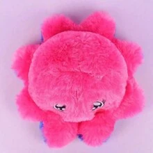 20cm/7.78in Blue And Pink Flip Octopus Plush Toy With Big Mouth, Ideal For Friends As Fun Plush Toys Or Decorative Items In Various Occasions - Multicolor - View 4