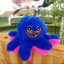 20cm/7.78in Blue And Pink Flip Octopus Plush Toy With Big Mouth, Ideal For Friends As Fun Plush Toys Or Decorative Items In Various Occasions - Multicolor - View 8