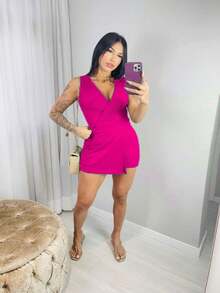 Women Jumpsuits - 粉紅色的 - 查看 2