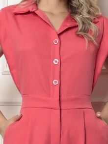 Women Jumpsuits - 粉色 - 查看 3