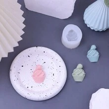 蛋糕裝飾工具 - 杯子形糖漿模具,香薰石膏蠟燭模具,展示架裝飾矽膠模具 - 白色 - 查看 2