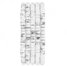 1 Fio De Miçanga Cilíndrica De Rondelle De Pedra 4x2mm De Turquesa, Quartzo E Jasper Para Fazer Jóias Com Contas De Disco Redondo E Plano Para Fazer Pulseiras Como Acessórios Diy