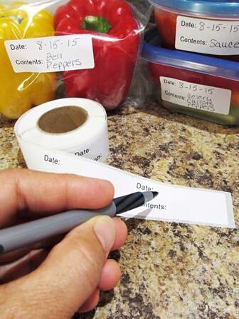 125 Pcs/roll Food Labels, Perfect For Freezer, Jam Jars And Food Storage, Paper Name, Classified Sticker, Price Tag, Number Classification