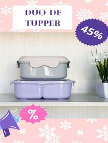 DÚO DE TUPPERS OFERTA - Morado - Ver 1